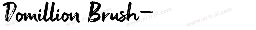 Domillion Brush字体转换